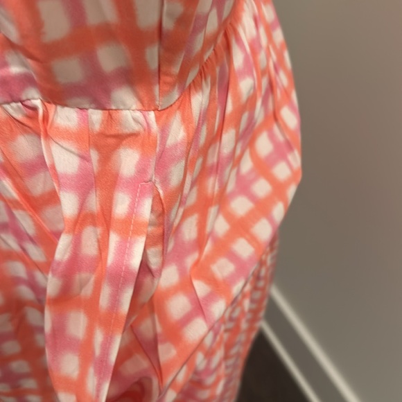 THML Pink/Orange/White Patterned Dress Sz M - Picture 5 of 12